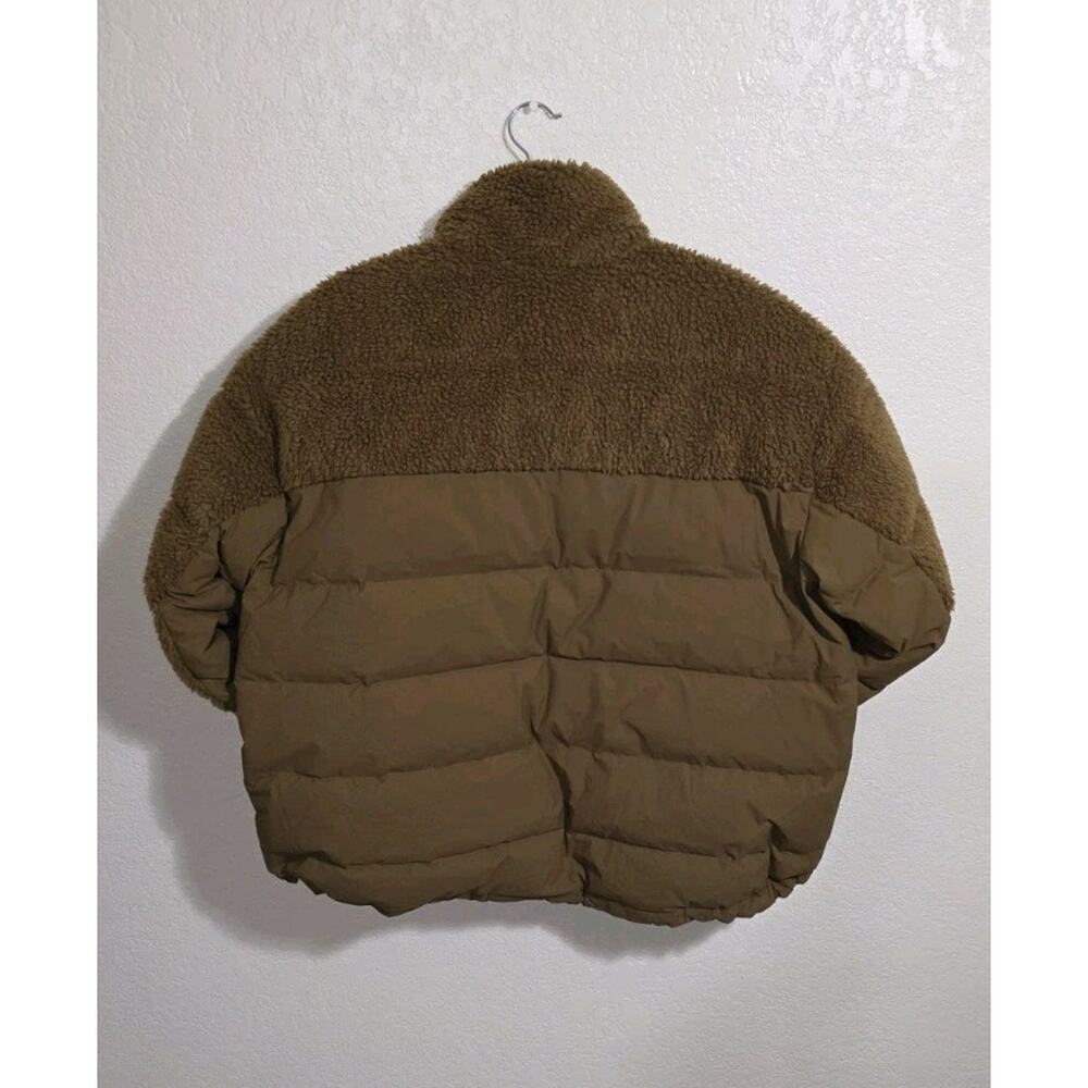 Eddie Bauer Jacket Womens Large Antique Bronze Twisp Down 650 Fill Sherpa Fleece - Picture 15 of 16